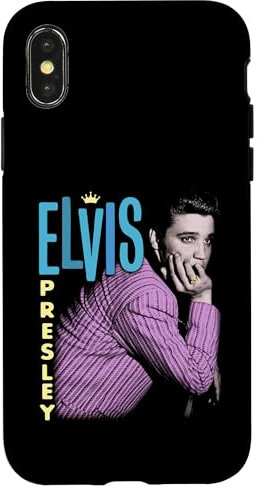 Hülle für iPhone X/XS Elvis Presley Retro-Porträt