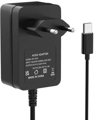 für Raspberry Pi 5 Netzteil 27W USB-C Power Supply für Raspberry Pi 5 4GB / 8GB Power Adapter