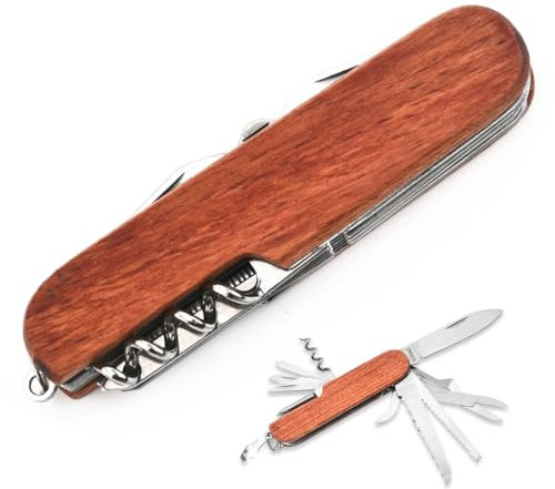NHPY en bois couteau suisse mini couteau suisse couteau de poche Article couteau suisse couteau de poche Couteau de Poche Suisse Léger Multitool 11 Fonctions