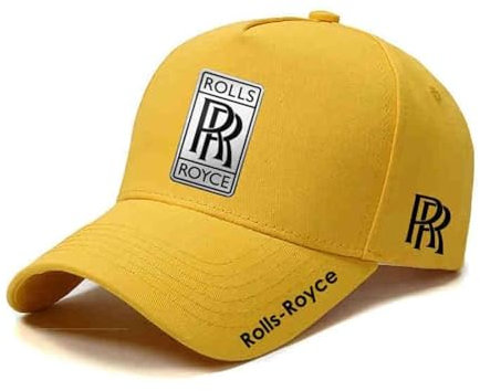 WSCDMCC Auto Baseballcap für Rolls-Royce, Einstellbare Outdoor Running Sport Kappe Autofans Hüte Unisex,C