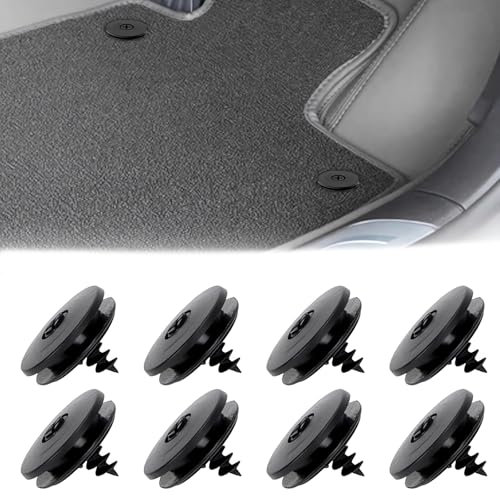 EUYKQNOI Support De Tapis Voiture,Clip Tapis Voiture,8 Pièces Tapis De Sol/Clip De Fixation,Clips Tapis De Sol Voiture,Antidérapants Clip Tapis De Sol Voiture,Tapis Voiture Clips Fixation Antidérapant
