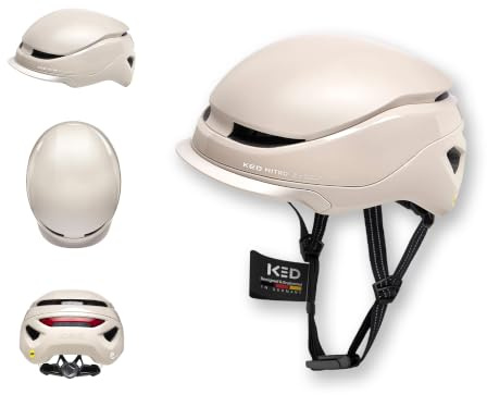 KED Mitro UE-Kollektion 25/26 Helm Für E-Bike, City & S-Pedelec | Urban Fahrradhelm Mit MIPS, BOA-Verstellsystem & 180 Grad LED-Sicherheitslicht (USB)