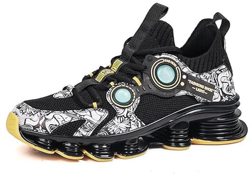 Scarpe sportive casual da basket da corsa, Nero , 11