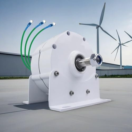 Dreiphasen-Permanentmagnet-Generator 6000W -12000W Seltenerd-NdFeB Gearless Synchronmotor Dynamo, Wechselstrom-Elektromotor-Generator Zum Selbermachen für Windkraftanlagen(10000W,24V)