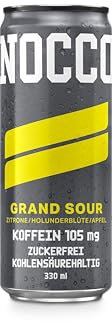 16 Dosen NOCCO BCAA Drink | Grand Sour | Buxtrade | 330 ml | 105 mg Koffein