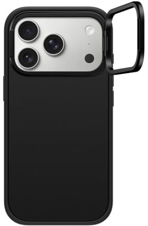 CASETiFY Impact Ring Stand iPhone 17 Pro Hülle [Integriertem Ständer/MagSafe-kompatibel/Schutz vor Stürzen aus 2 m Höhe] - Mattschwarz