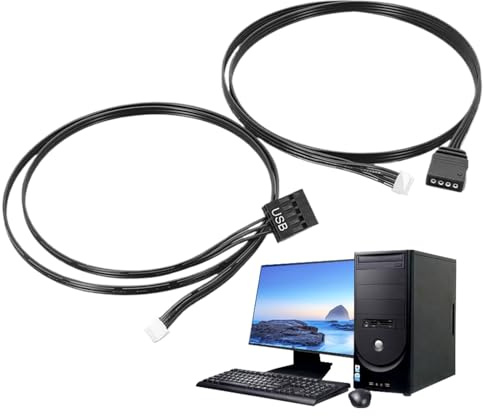 RGB PC Kabel – Flexibles Addressable Lighting Cable, hohe Leuchtkraft, gleichmäßiger Farbverlauf | Perfekt für Setup Desktop Case Builds dynamische Beleuchtungseffekte modding Projekte kl