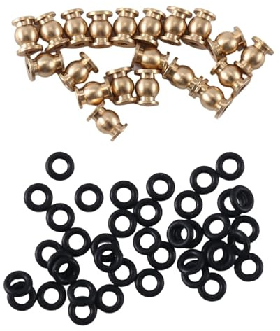 Kompatibel Mit Axial Für SCX24 1/24 RC Crawler Car Upgrade-Teile 20 Stück Messing Shock Links Joint Balls Pivot Balls Mit O-Ringen ZubehöR