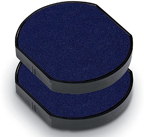 Trodat Ersatzkissen 6/46040 für Printy 46040 und 46140 – Stempelfarbe blau, 2er-Pack