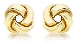 CARISSIMA Damen-Ohrstecker 9 Karat 375 Gelbgold 10mm Knot Stud 1.55.6199