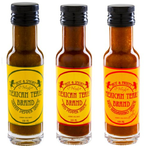Mexican Tears® - 3er Pack, scharfe Sauce aus Habaneros und Chipotle [3x100ml Chilisauce]