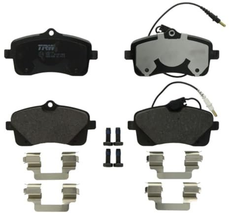 TRW GDB1895 Brake Pad Set of 4 Compatible for Peugeot 407 SW (6E_, 6D_) 2004-2013 Front Axle and Other Vehicles