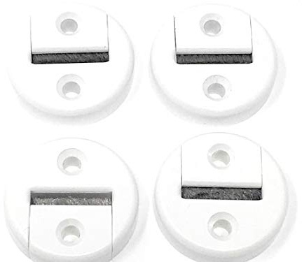 Jkhandel 4 x Guide maxi pour sangle rond blanc 23 mm avec brosse en 2 parties – Pas nécessaire de déboîter la sangle