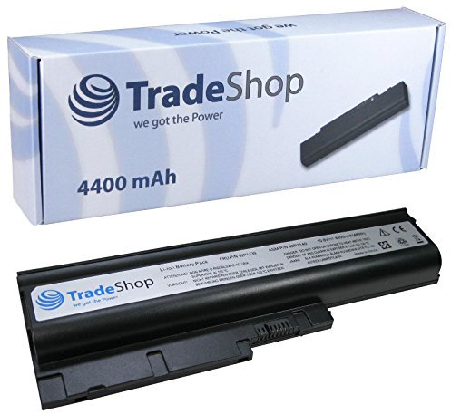 Trade-Shop Premium Li-Ion Akku, 10,8V/11,1V / 4400mah für IBM Thinkpad R60 R60e R61 R61e T60 T60p T61 T61i T61p Z60 Z60m Z61e Z61m Z61p T500 R400 R500 W500 SL300 SL400 SL500