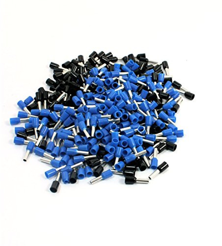 Aexit E2508 Aderendhülsen Aderendhülsen Aderendhülsen schwarz blau 380 Stück für 14 AWG Kabel (36f5092ed17ff2be4311e1e06ff77b09)