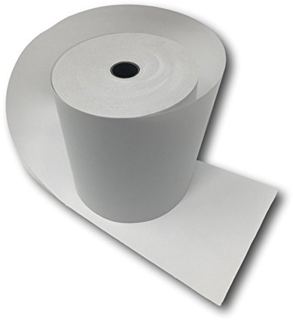 20 bobines thermique pour caisse enregistreuse, recharge standard rouleau 80x80 mandrin 12mm papier thermique 50g adapté a toutes les caisses enregistreuses, imprimante thermique, balance thermique.