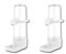 Moondown Farm 110ml Bird Finch, Canary Drinker with Clips for Horizontal Cage Wires (2 Pack)