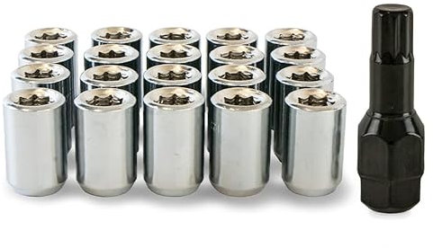 20 x Slim Fit Tuner Alloy Wheel Nuts for Mitsubishi Shogun Pinin Part No. 20NM10TK+SKEY737