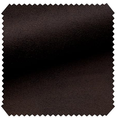 novely® MALOU Samtweicher Velours Polsterstoff - Möbelstoff in Antiker Vintage-Leder-Optik - Pflegeleichte Meterware 1lfm | Farbe: 05 Dunkelbraun