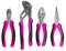 The Original Pink Box PB4PL 4-Piece Plier Set, Pink