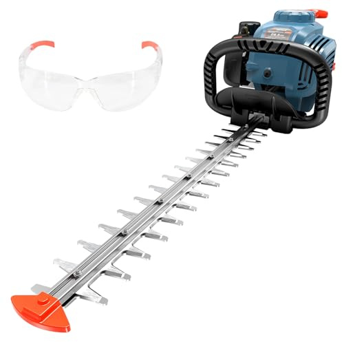 SENIX 4QL 26.5 cc 4 Cycle 22-Inch Gas Hedge Trimmer, Garden Tool to Trim Shrubs,Bushes,and More,Double Sided Dual Action Blades,1-1/8 Cutting Capacity,Includes Blade Cover(HT4QL-L)