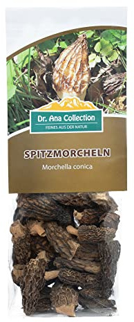 Dr. Ana Collection - getrocknete Spitzmorcheln ganze Köpfe (50g) | ohne Zusatzstoffe - 100% naturbelassen | aus europäischer Wildsammlung | Spitzenqualität