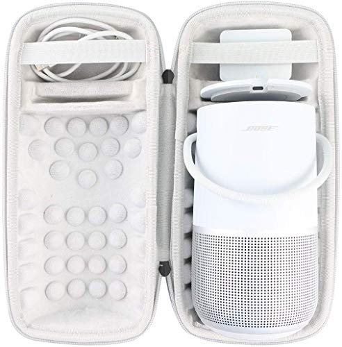 Khanka Dur Cas étui de Voyage Housse Porter pour Bose Portable Home Speaker (Gris Moyen)