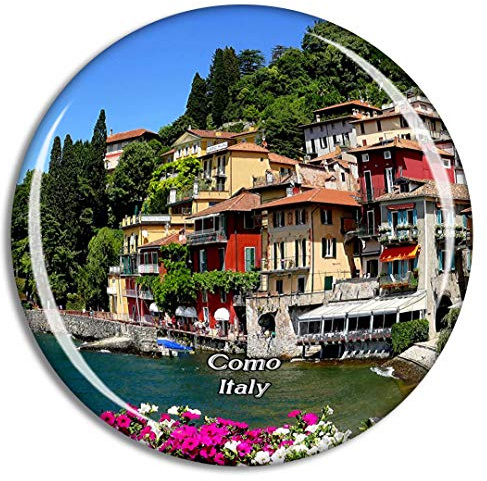 Weekino Italien Como Varenna See Kühlschrankmagnet 3D Kristallglas Touristische Stadtreise City Souvenir Collection Geschenk Starker Kühlschrank Aufkleber