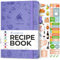 Clever Fox Journal de recettes - Créez votre propre journal de recettes et organisez votre carnet de recettes vierge - journal de cuisine vide - couverture rigide A5-60 recettes - Lavande