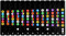 HQdeal Gitarren Noten Aufkleber, Gitarrengriffbrett Gitarrenhals Sticker 1 Stück Farbige Noten Gitarre Zubehör für Gitarre Griffbrett mit 6 Saiten Akustikgitarre Elektrische Anfänger Lernen(schwarze)