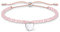 Thomas Sabo Armband rosa Perlen mit Herz 925 Sterling Silber A1985-813-9-L20V