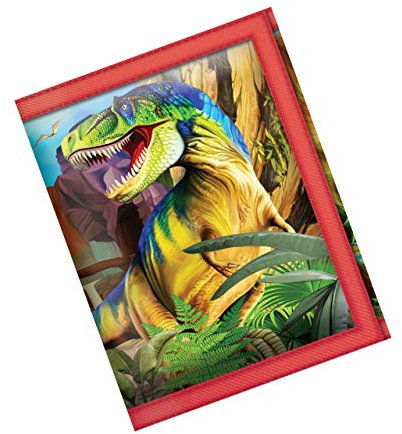 Deluxebase 3D LiveLife Geldbörsen - Dino Lächelt Linsenförmige 3D-Dinosaurier-Brieftasche. Bargeld-, Münz- und Kartenhalter mit Kunstwerken des renommierten Künstlers Michael Searle