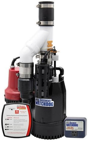 THE BASEMENT WATCHDOG Kombi-Modell CITE-33 1/3 PS Primär- und Batterie-Backup-Pumpensystem mit 24-Stunden-Überwachungs-Controller