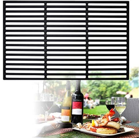 YUENFONG Griglie in ghisa, griglia Quadrata Smaltata, Accessori per griglia in ghisa per Barbecue, Grill a Gas, griglia a Carbone (60 x 40 cm)