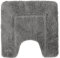 Velosso Super Soft Microfibre High Density Bath Mat Pedestal Mat Anti Slip Super Absorbent (50 x 50 cm Pedestal Mat, Silver Grey)