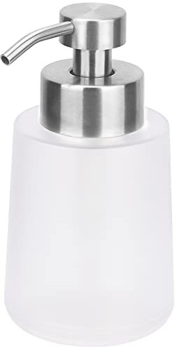 Seifenspender Kunststoff Lotionspender mit Edelstahl Pumpenkopf Matt Durchscheinend Spülmittel Spender für Flüssigseife, Waschmittel, Shampoo, Duschgel und ätherischem Öl 450ML