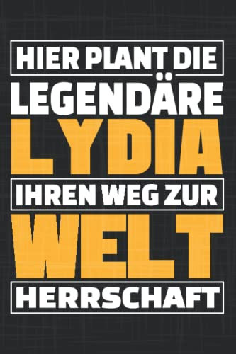 Lydia: Personalisierter Kalender & Planer 2023 / Vorname Lydia / 156 Seiten / Softcover / A5
