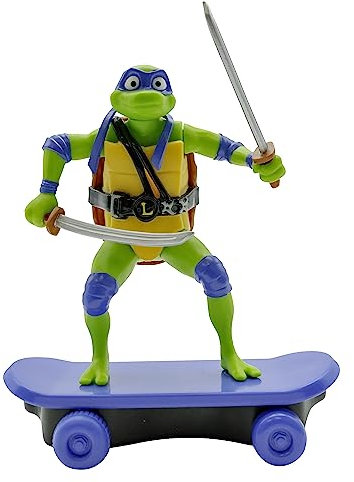 TMNT Tortugas Ninja Adolescente Mutante | Tortuga Ninja Leonardo de TMNT Mutant Mayhem Sewer Shredders, Edición Película| Juguetes y Regalos para Niños de 3 Años o Más