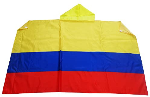 AZ FLAG Drapeau Colombie 150x90 cm - Cape Drapeau Colombien 100% Polyester Avec Manches Intégrées - Body Flag 80g