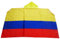 AZ FLAG Drapeau Colombie 150x90 cm - Cape Drapeau Colombien 100% Polyester Avec Manches Intégrées - Body Flag 80g