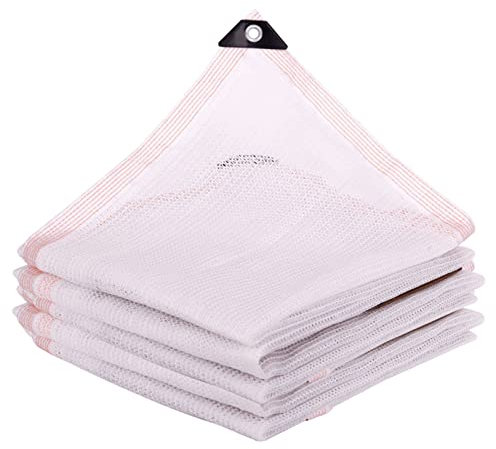 YHBZ Toile de Parasol imperméable pour l'extérieur,Auvent Respirant pour Gazebo,Filet d'ombrage rectangulaire,Voile d'ombrage résistant à 50% aux UV,pour Jardin,Patio,Balcon,2x2m(7 * 7ft)-White