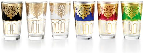 JUEGO 6 VASOS PARA TE