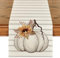 Artoid Mode Streifen Kürbisse Sonnenblumen Blätter Herbst Tischläufer, Saisonnal Küche Tisch Dekoration Drinnen Urlaub Party Dekor 40x180 cm
