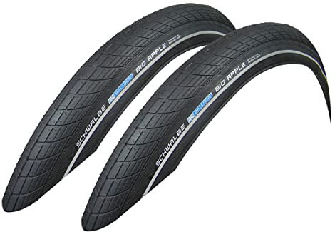 2X Schwalbe Big Apple 50-406 Drahtreifen RaceGuard 20x2.00 Fahrradreifen Mantel