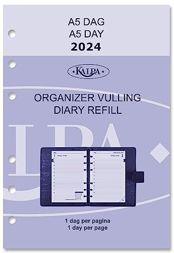 A5 Ringbuch Agenda Einlagen Wöchentlich DE FR NL 2025