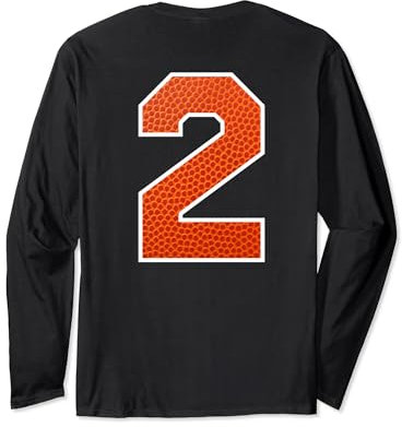 Basketball Jersey Uniform #2 Long Sleeve T-Shirt