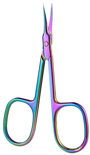 TNSLAND Ciseaux Cuticules Professionnel en Acier Inoxydable Courbés Ciseaux à Cuticules Ultra Fins pour Pieds et Ongles Ciseaux à Cuticules Ciseaux à Cuticules pour Sourcils et Cils