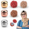 6 Magnetische Hijab-Pins, Magnetische Hijab Pins Beidseitig Hijab Magnet Stark Runde Schal Clip Magnete Farbige Hijabs Magneten Ohne Nadeln Rosenform Broschen Damen für Hijabs Tücher Kleidung