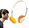 Generic Retro Over-Ear Headphones, Lightweight Portable Style, Comfortable Vintage Stereo, Wired, Black, Silver, Orange, Blue
