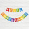 BOOMTOP Guirnalda Feliz Cumpleaños Española, Pancarta Colores, Decoración, Banderín Papel Sólido, Banner Fiesta Regalo, 5m Con Cinta